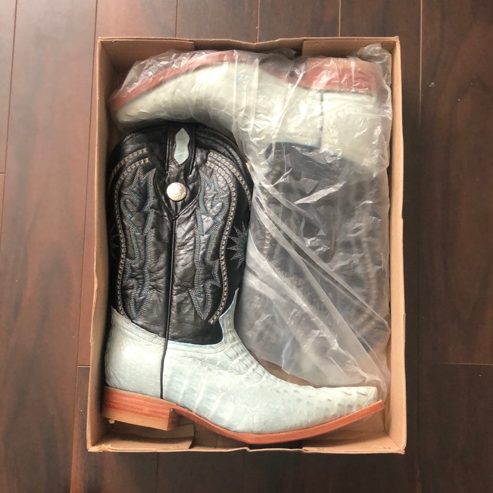 Bill Tucker exotic leather boots